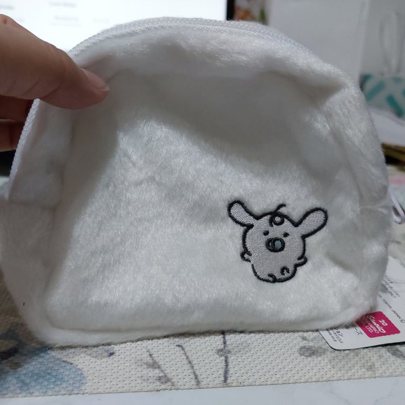 Soft Furry White Sanrio Cinnamoroll Pouch Mini Purse Bag Made In Japan - Picture 5 of 8